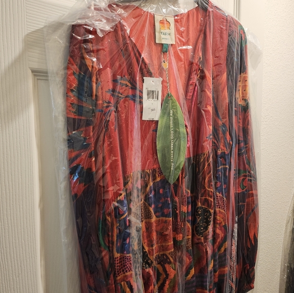 Farm Rio Mixed Prints Tunic Dress - Picture 5 of 5